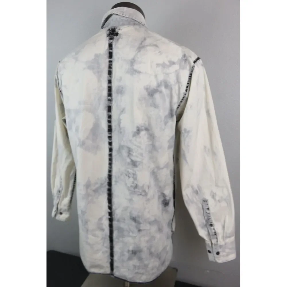 Mens True Religion Button Front Shirt‎ Mens Size L Loose Cotton Button Front